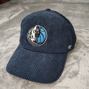 '47‎ Brand Dallas Mavericks Corduroy Blue Clean Up Strap Back Strapback Hat Cap